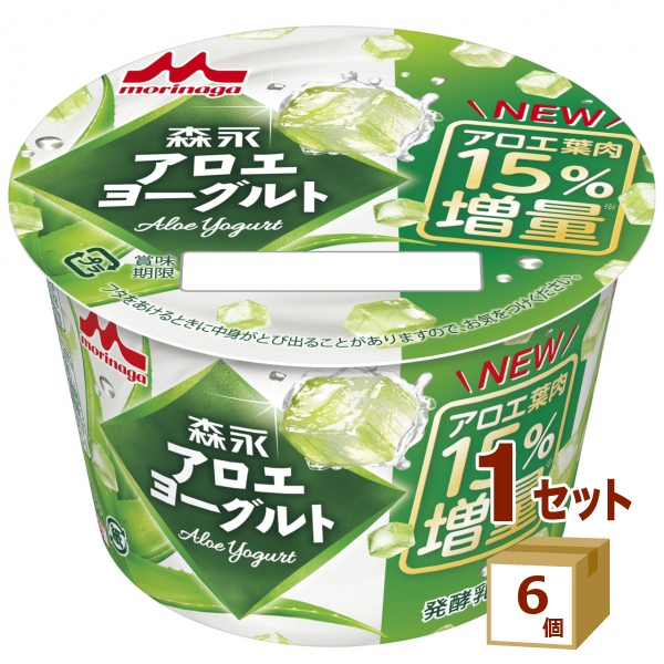 森永乳業 アロエヨーグルト 118g×6個 食品【チルドセンターより直送