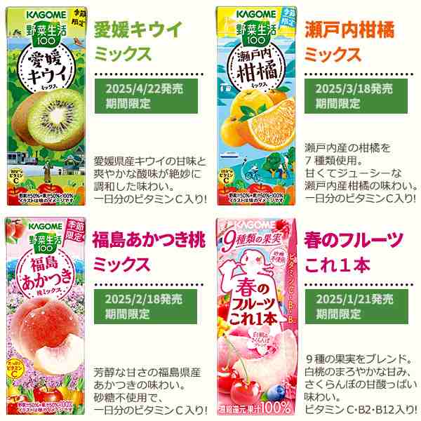 Amazon | カゴメ 野菜生活100 オリジナル 200ml×24本入×3ケース