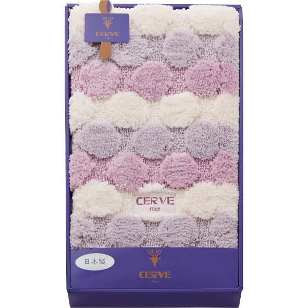 チェルベ ドット大判バスマット パープル 095834PU 【_の通販は 5,225円
