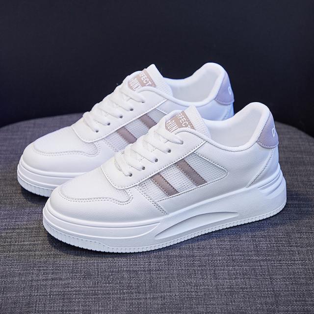 レディース 白 スニーカー シューズ 秋 冬 厚底スニーカー 厚底