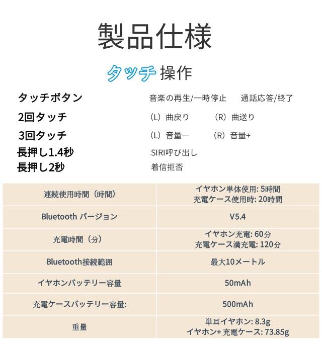 オープンイヤーイヤホン Bluetooth5.4 イヤホン bluetooth イヤホン 瞬時接続   ブルートゥース イヤホン 耳掛け 耳を塞がない 音漏れ抑制_11