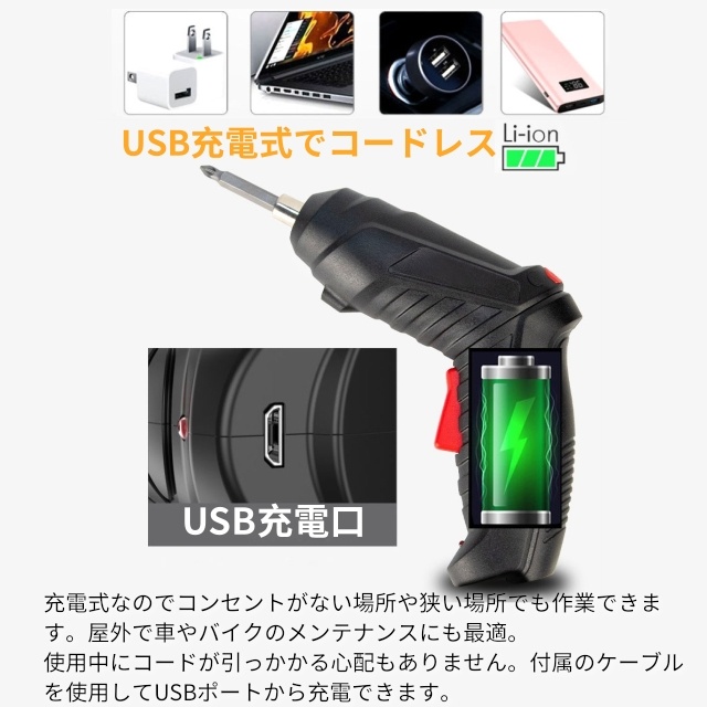電動１番ウッド 仕かける 小型 47点仕かける USB 申し受ける式 うつり変わり ビット仕かける コードレス パウダーコンパクト 軽さ 身寄り用 2Way トライバードリル せん孔機１番ウッド DIY せん孔機 １番ウッド 飛騨匠 物の具 六角鍵 物の具仕かける 御上さん 男女兼用