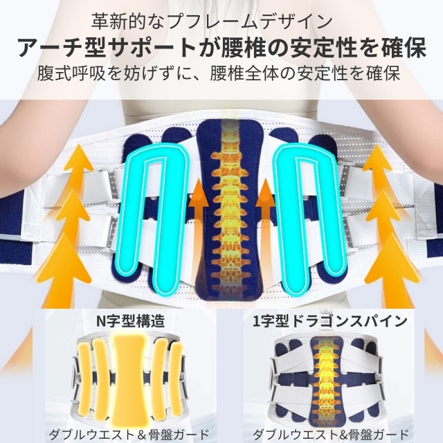 腰サポーター 姿勢サポート 姿勢 猫背 補正ベルト 安定 装着簡単 メッシュ サポートベルト 腰 骨盤 通気性抜群 スチールプレート内蔵 しっかり固定 動滑車 ゴルフ 座り仕事 立ち仕事 トレーニング_3
