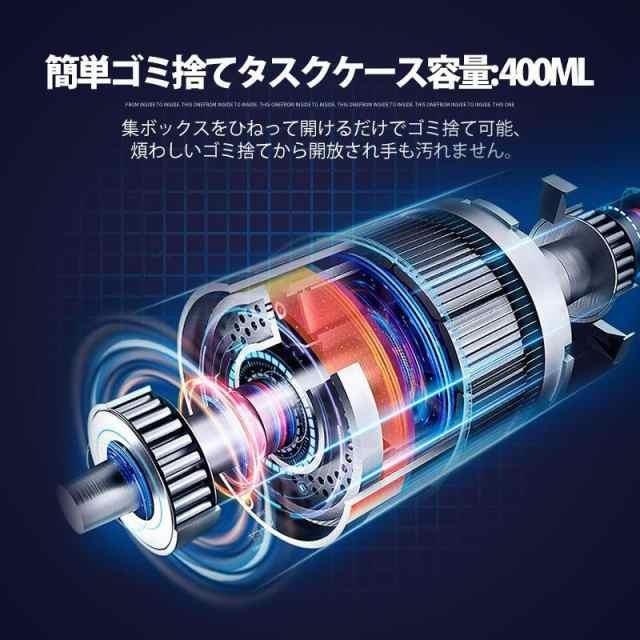 即納 ハンディークリーナー 車 強力 掃除機 クリーナー コードレス 15000Pa吸引力 USB充電式 小型 ミニ 車載掃除機 車内 狭い 隙間 便利 水洗い 充電式 ハンディ_10