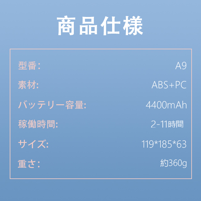 半導体冷却 ネッククーラー 首掛け扇風機 冷却プレート 3段階風量調節 携帯 軽量 小型 静音 羽根なし 扇風機 首かけ 4400mAh大容量 USB充電式 ひんやり 涼感 両手解放 高品質 ギフト アウトドア_11