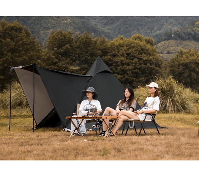 Mounthiker ワンポールテント アウトドアテント 軽量 レジャー 折りたたみル UV加工 耐水性優れ 簡単組立 ファミリー 収納バッグ付き Mounthiker ワンポールテント アウトドアテント 軽量 レジャー