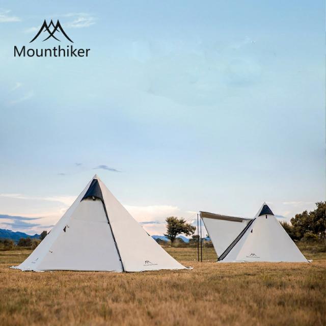 Mounthiker ワンポールテント アウトドアテント 軽量 レジャー 折りたたみル UV加工 耐水性優れ 簡単組立 ファミリー 収納バッグ付き_5