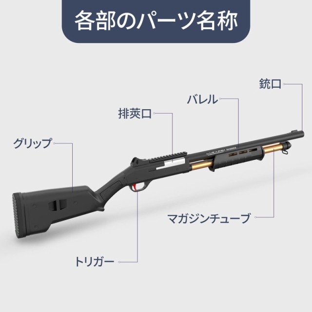 ショットガン風おもちゃ銃 ブローバック排莢再現 ナーフ スポンジ弾？の通販はau PAY マーケット - 雅美良品 | au PAY  マーケット－通販サイト