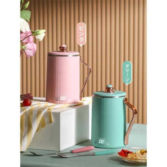 ピンクとブラウンの電気ケトル 象印 電気ケトル（ピンク）を税込