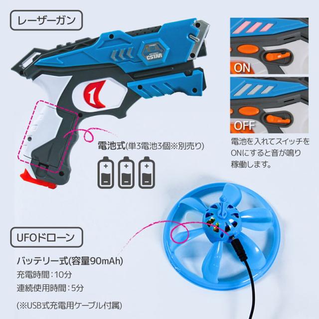 ②オモチャまとめ売り　エアホッケー　スクーター　ブロック　ショットガン　ドローン 銃 おもちゃ レーザーガン 2個セット アクショントイ UFO ドローン