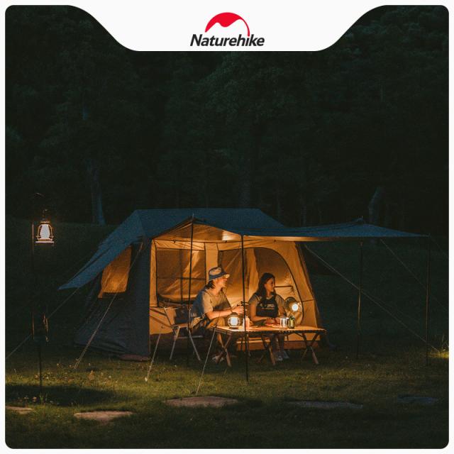 Naturehike ワンタッチテント ロッジ型 テント 前室 小屋 2-6人用