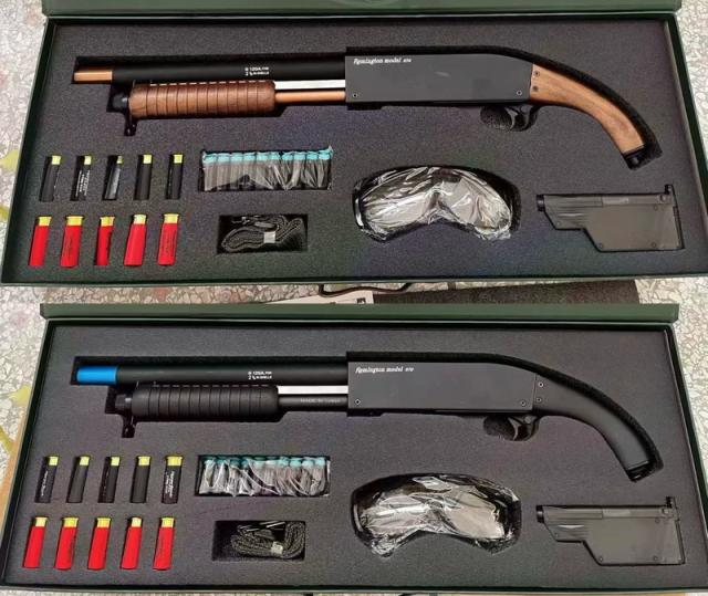 おもちゃ銃 CA870P ショットガン 連続 半自動 シェル用 スポンジ弾