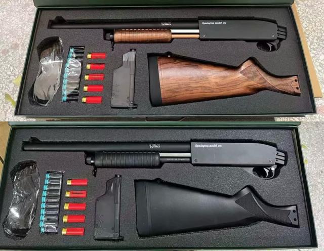 おもちゃ銃 CA870P ショットガン 連続 半自動 シェル用 スポンジ弾