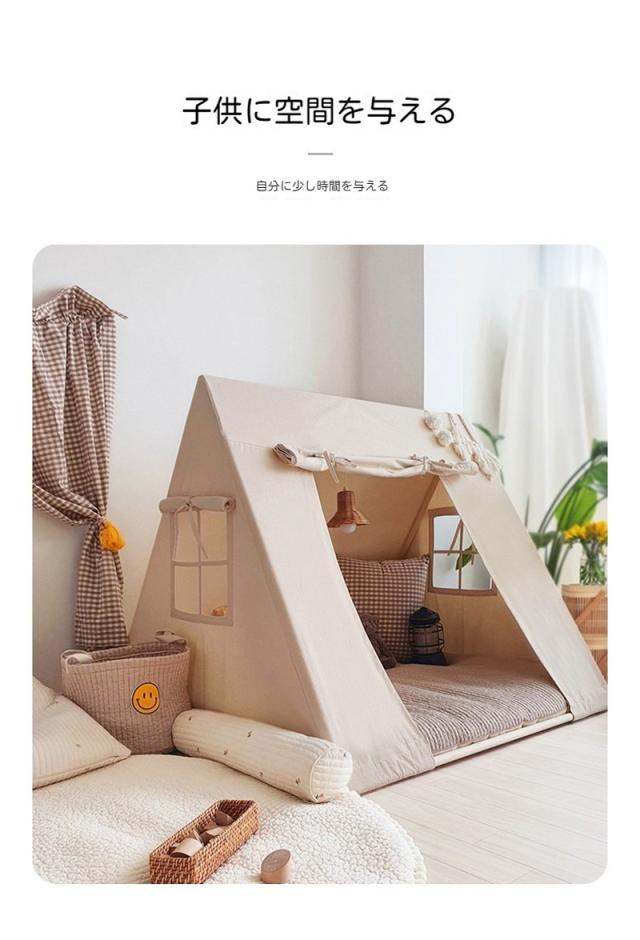 キッズテント 男の子 木 可愛い 子供テント おしゃれ 無地 子供 プレイハウス 室内 北欧 テントハウス プレイテント キッズハウス 秘密基地 リビング 室内遊び場テント 丈夫 長く使える きょうだい ギフト クリスマス プレゼント おもちゃ_7