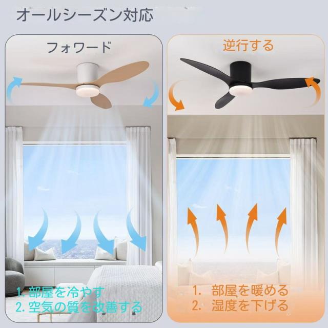 シーリングファン シーリングファンライト led 調光調色 おしゃれ 北欧 dcモーター 逆回転機能 8畳 12畳 照明 シーリングライト 照明器具 扇風機付き 天井 寝室 和室 脱衣所 洗面所 省エネ 軽量