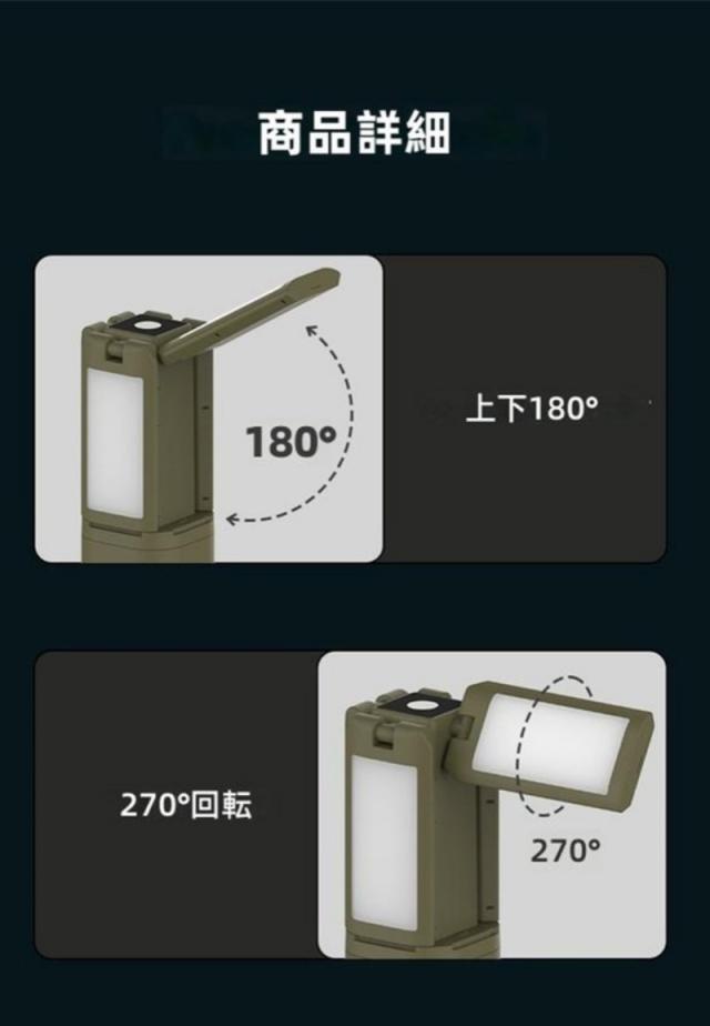 LEDランタン 充電式 伸縮式LEDランタン 1台多役 14000mAh大容量 20時間連続点灯 IPX5防水 明るい ポータブル コンパクト アウトドア/防災/キャンプ/非常用_2