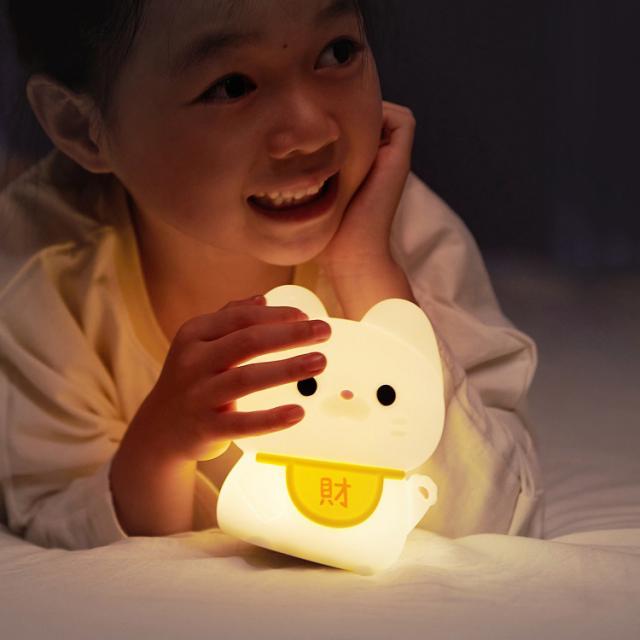 猫 ライト ナイトライト かわいい LED ランプ 招き猫型 まねきねこ