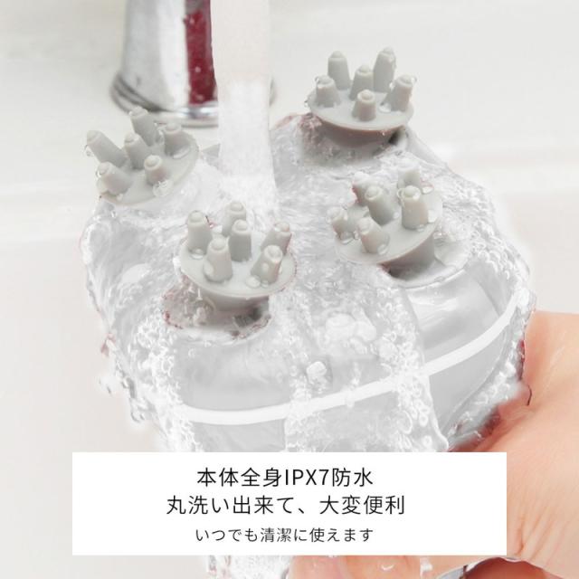 ヘッドスパ 男女兼用 赤光 充電台座付き コードレス 静音 コンパクト 操作簡単 老若兼用 自宅 プレゼント ヘッドスパ 男女兼用 赤光 充電台座付き コードレス 静音 コンパクト