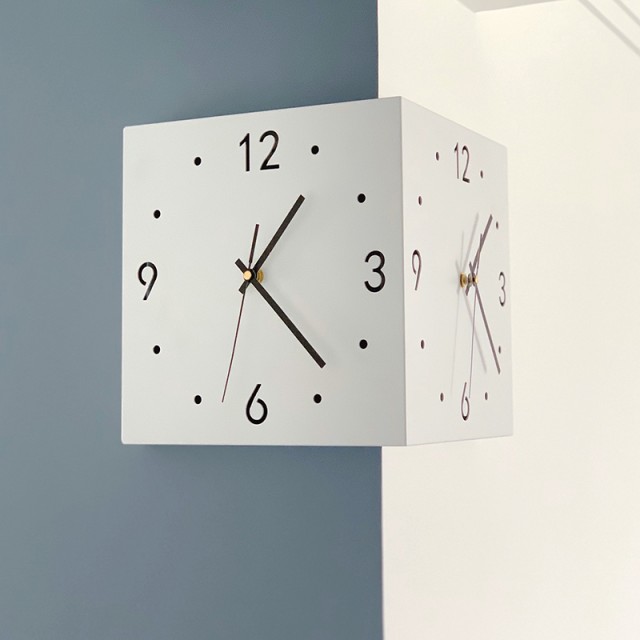時計 壁掛け時計 両面 コーナー サイレント 壁掛け時計 クリエイティブ デコレーション クロック おしゃれの通販はau PAY マーケット -  雅美良品 | au PAY マーケット－通販サイト