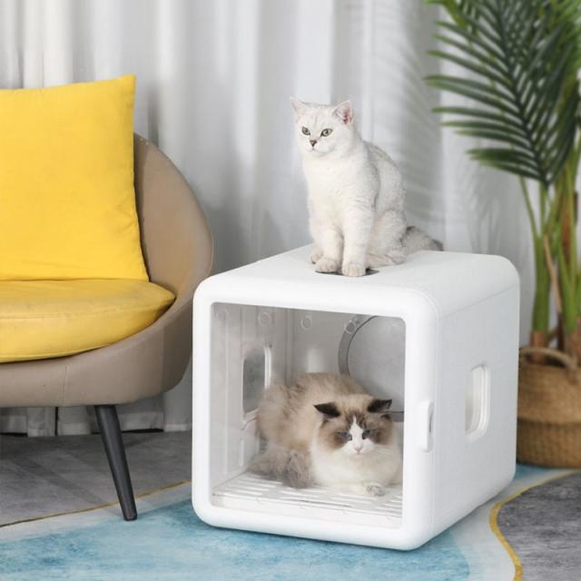 ペット乾燥ボックス ペット乾燥箱 ドライヤー 65L 大容量 犬 猫 UV除菌 お風呂後 タイマー機能 多機能 急速乾燥 速乾 ペットハウスの通販は