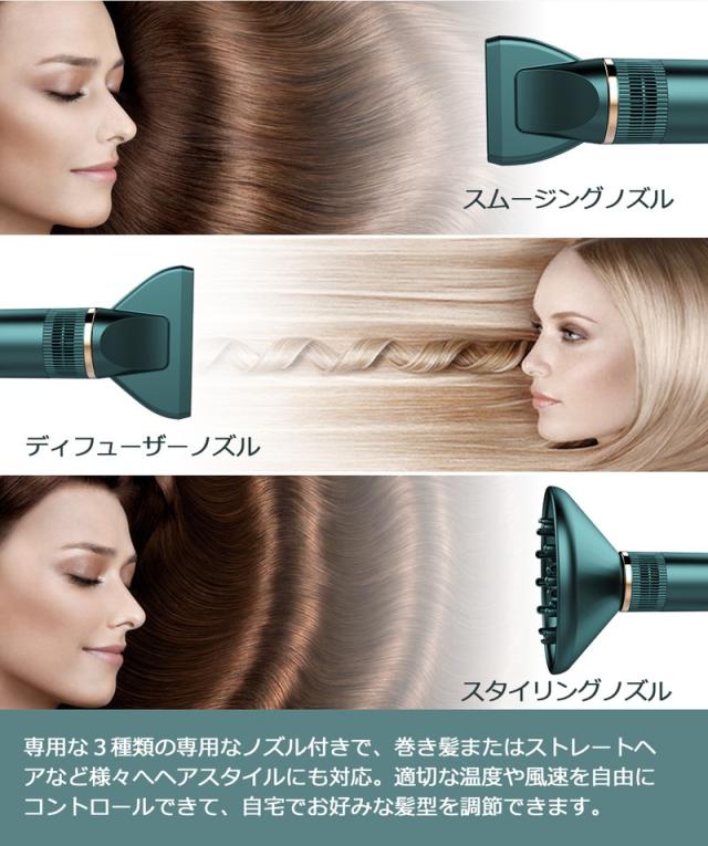 FASIZ 最新ヘアドライヤー 速乾 マイナスイオン3段風速３種類ノズル交換可 FASIZ 最新ヘアドライヤー 速乾 マイナスイオン3段風速3種類