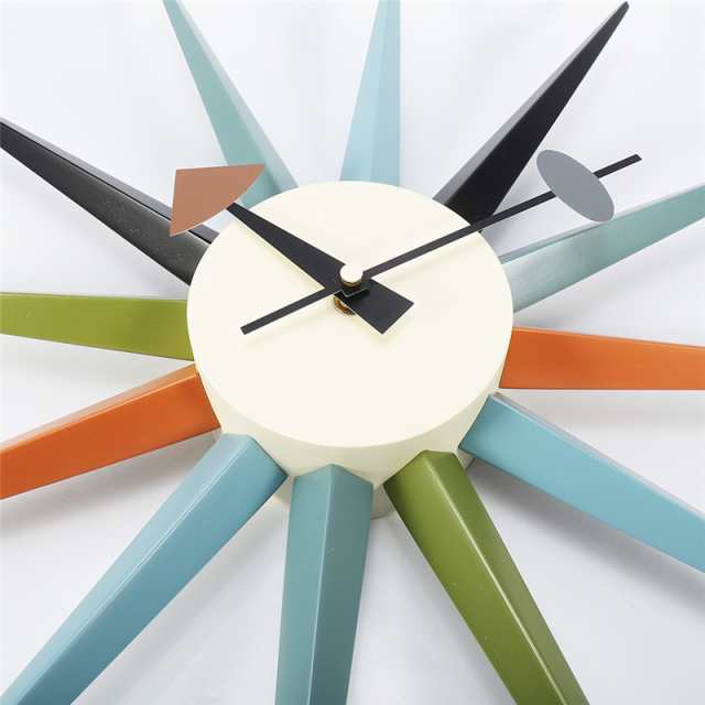 時計 掛け時計 サンバーストクロック クロック 壁掛け時計 おしゃれ かわいい かっこいい 太陽