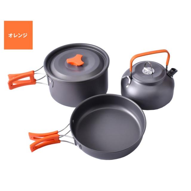 キャンプ⭐軽量アルミ製クッカーセット アウトドア鍋 フライパン ケトル 登山 楽天市場】クッカー アウトドア クッカーセット アルミ製 鍋