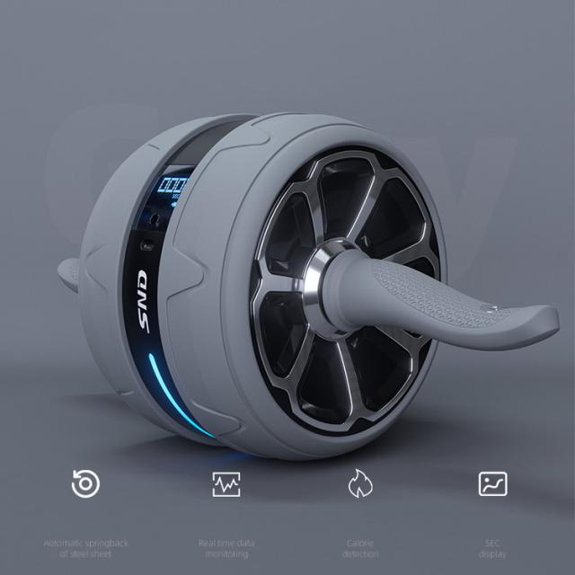 腹筋ローラー アブホイール 腹筋 トレーニング器具 筋トレグッズ エクササイズローラー 体幹 ストレッチ ダイエット器具 アブローラー LEDスクリーン カロリー表示 ライト SND_2