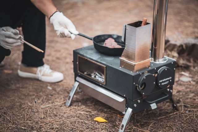 ロケットストーブ キャンプ アウトドア ストーブ 薪ストーブ 薪 たき火 焚火 焚火台 折りたたみ バーベキュー BBQ 家族 ソロ 料理 オシャ