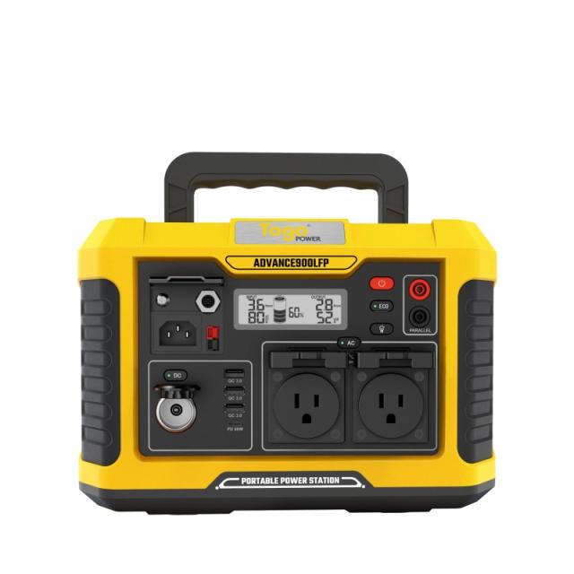 TogoPower ADVANCE900LFP ポータブル電源 リン酸鉄ポータブル電源 900W 538Wh USB-A QC3.0 USB-C PD ワイヤレス充電 LEDライト 長寿命 BBQ 車中泊 イベント 防災 災害 非常 緊急 停電 懐中電灯_7