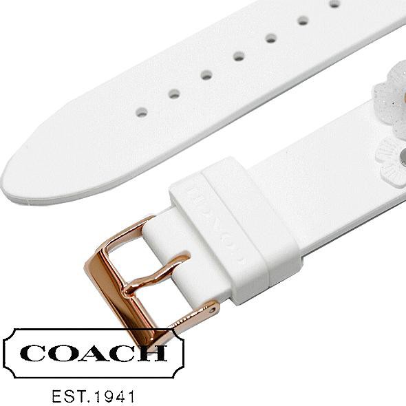 コーチ アップルウォッチ ストラップ 付け替え ベルト COACH Apple watch strap 14700054 38mm／40mm ケース  対応 レディース ホワイト