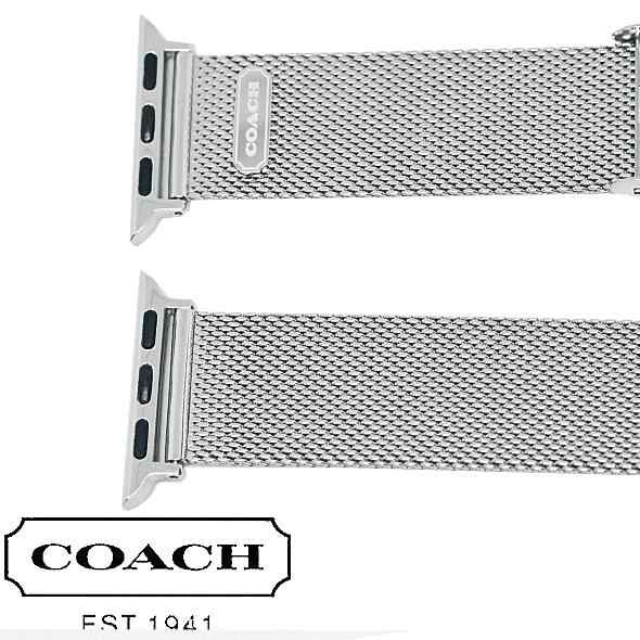 コーチ アップルウォッチ ストラップ 付け替え ベルト COACH Apple watch strap 14700071 38mm／40mm ケース  対応 ユニセックス メッシ