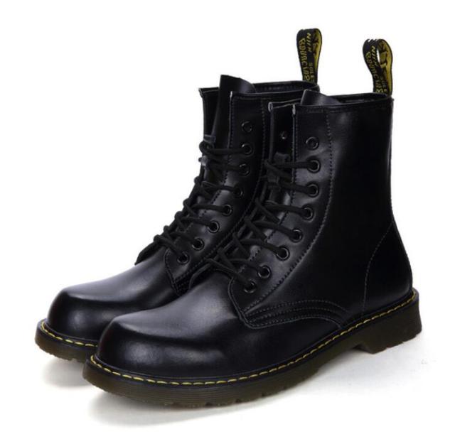 新品マーティンブーツ　メンズ　ロングブーツ　シークレット　靴　ハイカット　エンジニア　バイクブーツ　大きいサイズあり黒26.0cm シークレットブーツ ブーツ 黒 ブラック ヒール 26cm メンズ