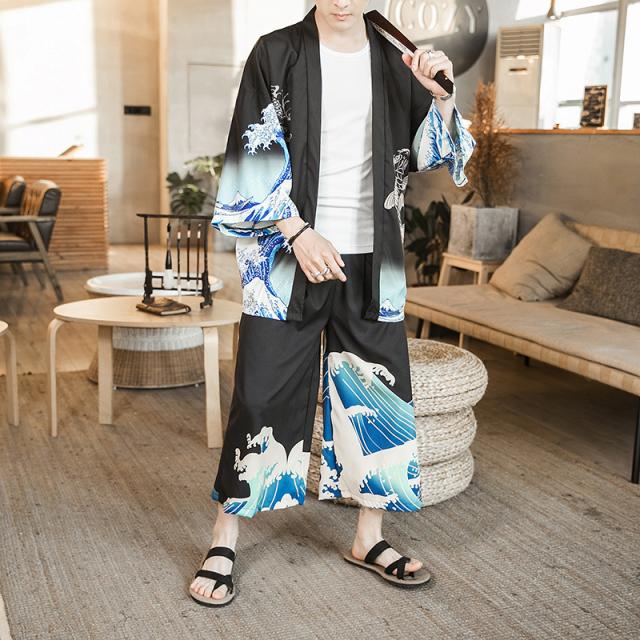 セットアップ 4色 リネン ジャージ 七分袖 サルエルパンツ 5816 超人気スウェットセットアップメンズ リネンセットアップ 綿麻2