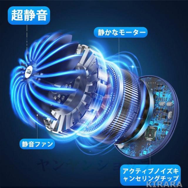 ネッククーラー 首掛け扇風機 最強 5000mAh 大容量 5段階風量 冷却