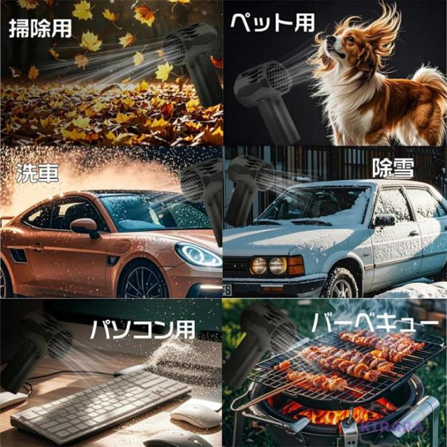 X64 ミニ 暴力ターボファン、 車用バイオレント ブロワー ターボジェットファン、 64mm ダクトファンブラシレスモーター送風機、 瞬間推力1.4kg/s 20W超高速充電 掃除機_12