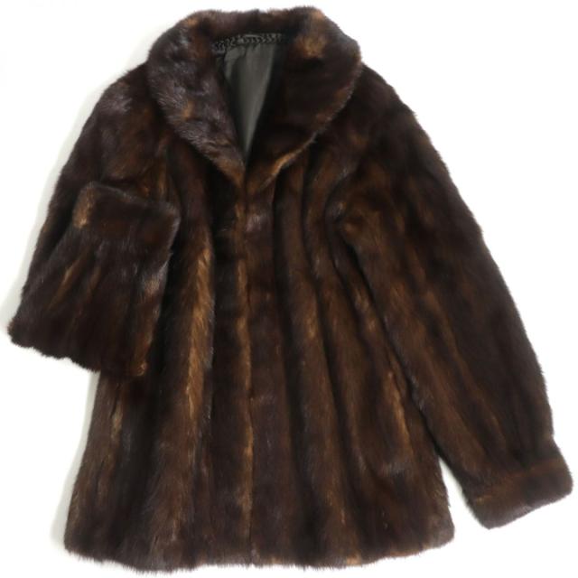 美品◇SAGA MINK サガミンク ミンク フリンジ 大判 ショール