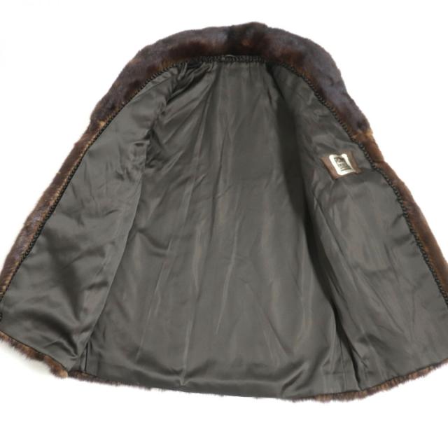 極美品☆SAGA MINK サガミンク 本毛皮コート ダークブラウン（ブラック