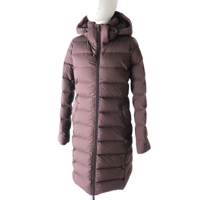 【ドンドン見直し】極美品★正規品 MACKINTOSH マッキントッシュ G5F12-816 フード付 ZIP UP ロングダウンコート レディース 茶色 36の通販は