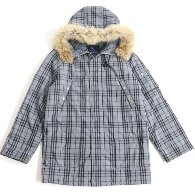 美品　BURBERRY　BLUE LABEL　ヴィンテージ中綿ブルゾン 2025年最新】BURBERRY カラー：ブルー系 ジャンパー・ブルゾンの