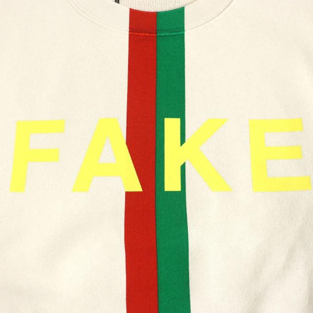未使用品□GUCCI/グッチ 635847 FAKE NOT/ウェブライン プリント  