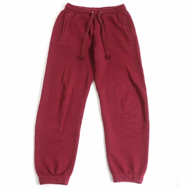 良品□20SS GUCCI/グッチ 623274 Orgasmique ロゴプリント コットン100％ スウェットパンツ/イージーパンツ ボルドー XS イタリア製 正規品の通販は