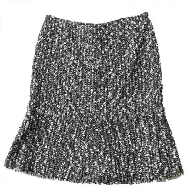 美品◎正規品 フランス製 CHANEL シャネル 04A P24139 レディース ココマーク付き ツイード マーメイドスカート マルチ／ミックスカラー 40の通販は