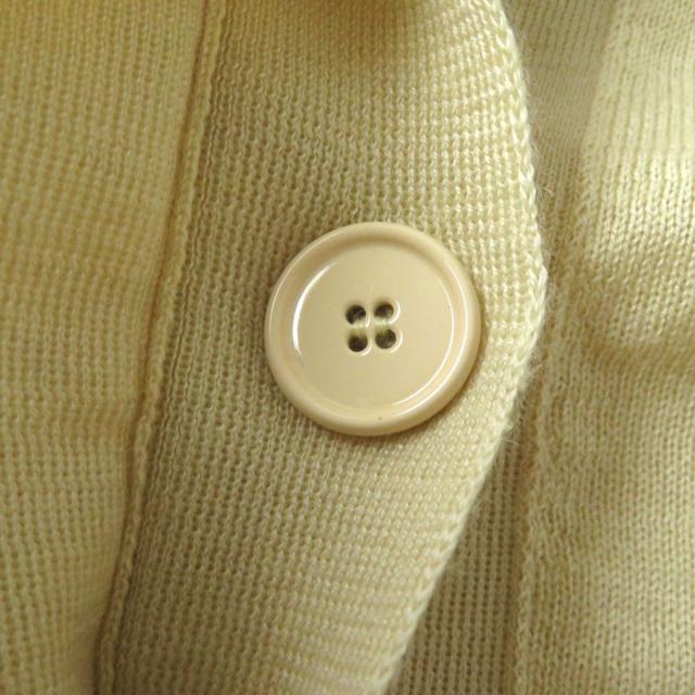 極美品◎正規品 イタリア製 HERMES エルメス レディース カシミヤ100％ 薄手 ニット カーディガン Hロゴ ライトベージュ 38 シンプル◎の通販は