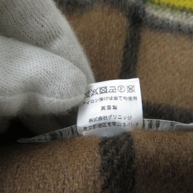 極美品★正規品 Joshua Ellis ジョシュアエリス カシミヤ100％ フリンジ付 マドラスチェック マフラー／ストール マルチ イングランド製の通販は