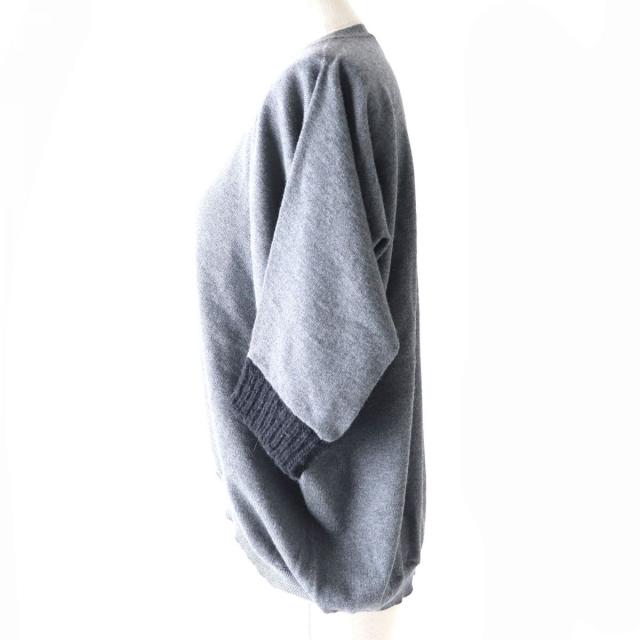 【ドンドン見直し】美品△正規品 マルニ WINTER EDITION 2013 アルパカ混 クロップド丈 デザインニット トップス グレー×ブラック 38 ドンドン見直し】美品△正規品 マルニ WINTER EDITION 2013