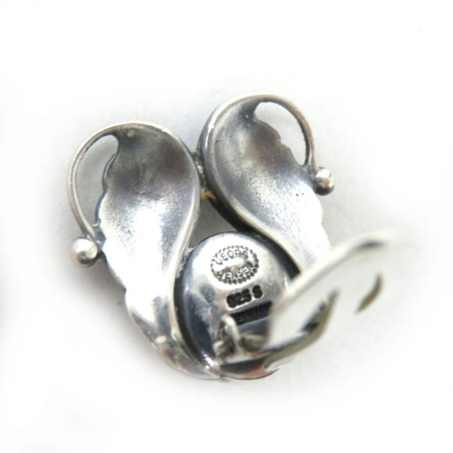 良品◎GEORG JENSEN ジョージ ジェンセン レディース 両耳用 イヤリング シルバー 925 重量：10.9ｇ 箱付きの通販は