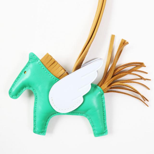 本物】HERMES エルメスロデオペガサスバッグチャームPM キーホルダー