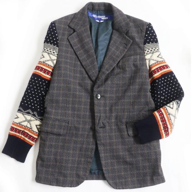 JUNYA WATANABE 変形ニット タータンチェック ジュンヤワタナベ コムデギャルソン チェックニット ジュンヤワタナベ