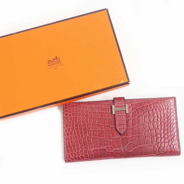 美品□HERMES/エルメス ベアンクラック Hロゴ シルバー金具 ...